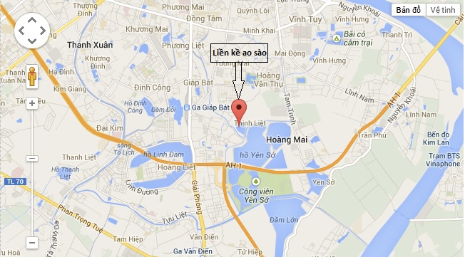 Vị trí đắc địa của KĐT Ao Sào